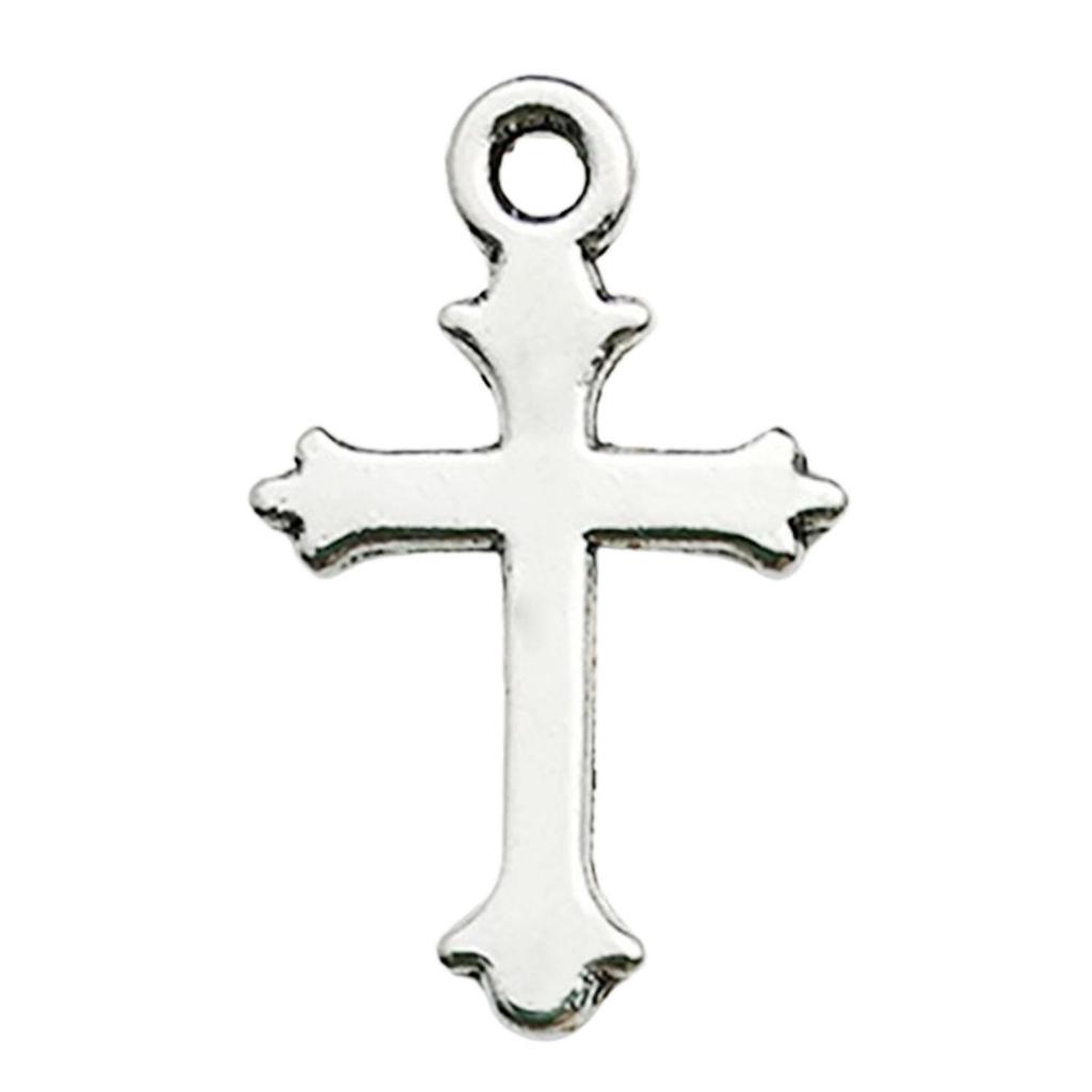 Vintage stříbrný křížek pro výrobu šperků