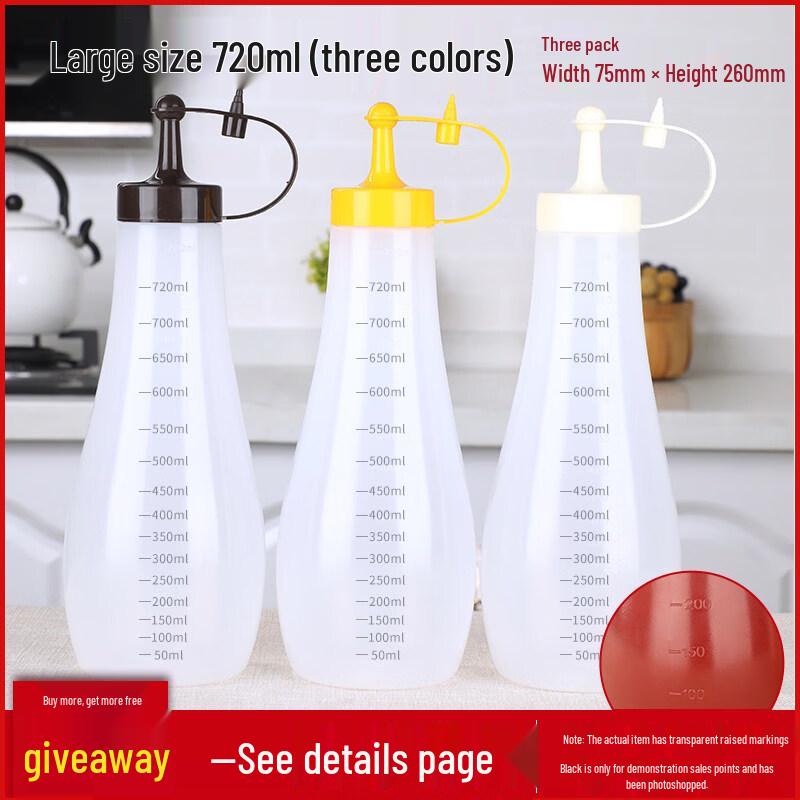 ZISIZ Commercial Salad & Ketchup Bottle