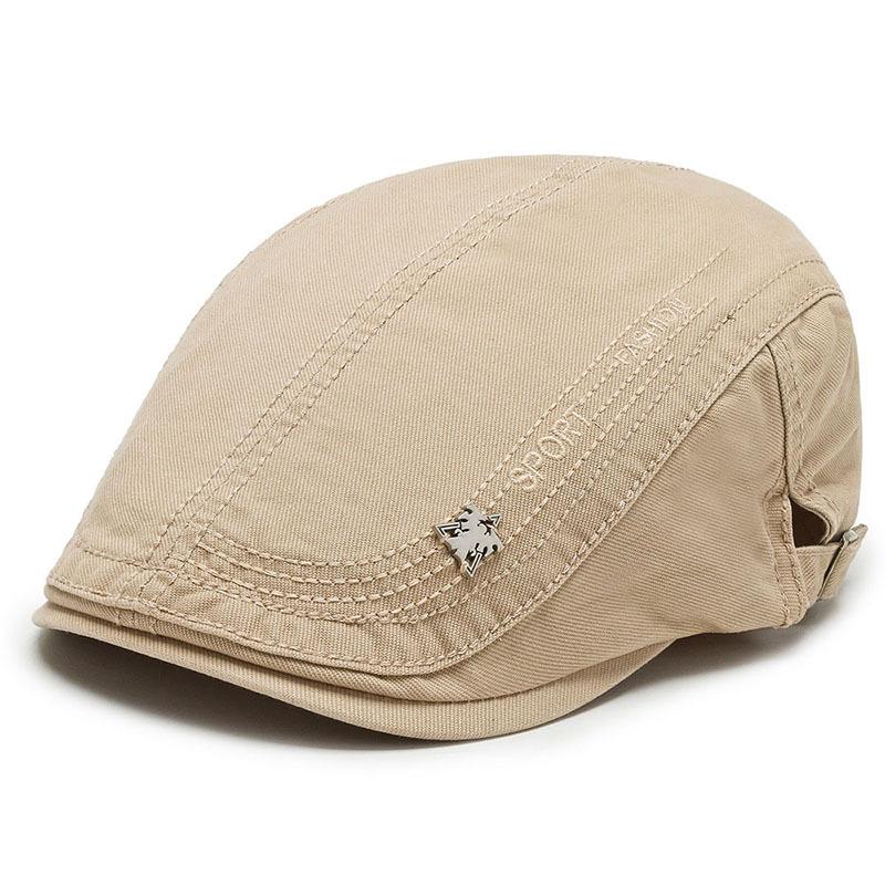 

Men s Hat Spring Summer Duck Tongue Forward Hat Men s Sun Hat Women s Casual Beret British Retro Sun Hat Adjustable хакі