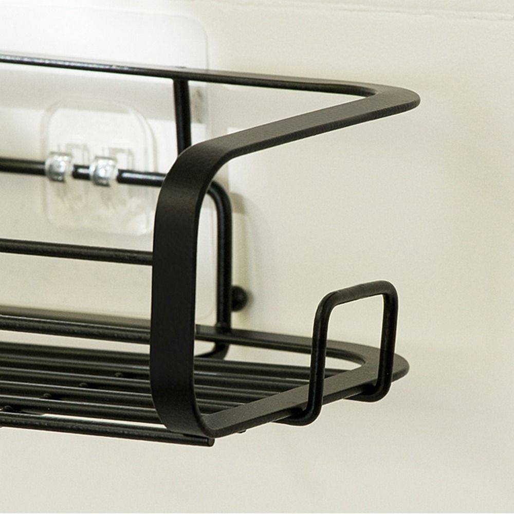 Wall Mounted Shower Drain Basket Punch Free Shampoo Storage Holder Cosmetic Rack  for Home