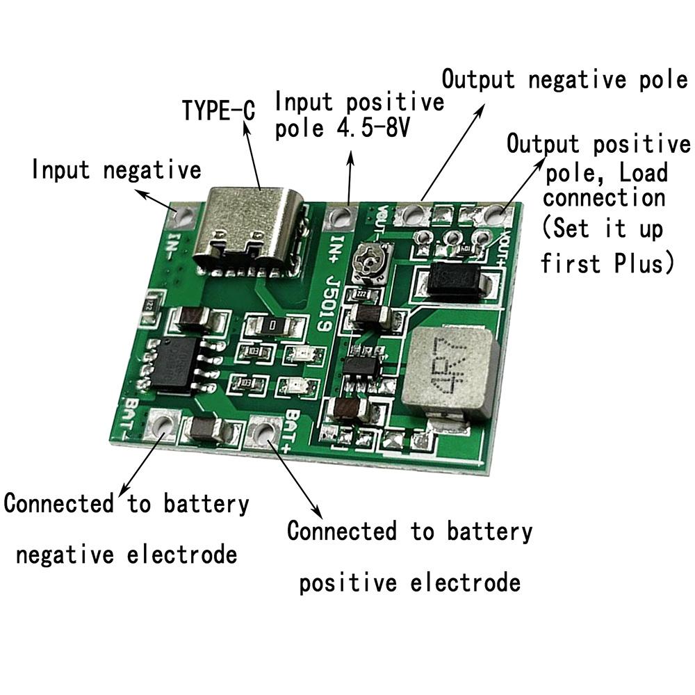 Adjustable Step Up Module 3.7V 9V 5V 2A 18650 Lithium Battery Charging Discharge Integrated Module Charger Accessories