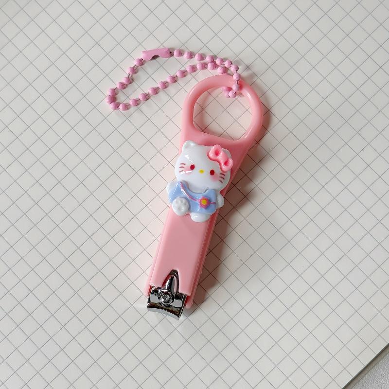 Sanrio Cute Hello Kitty Nail Clipper Outdoor Home Convenient Manicure Nail Clipper Student Office Girl Heart Nail Clipper Kawaii
