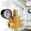 DN15 Brass Adjustable Water Pressure Regulator Reducer With Gauge Meter Brass Pressure Regulator Water Pressure Regulator