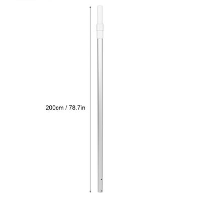 Telescopic Swimming Pool Pole Made of Aluminum Alloy, Lightweight, Ergonomic Handle, Length, Ideal for Swimming Pool Cleaning and Maintenan
