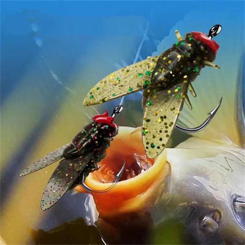20Pcs Fly Fishing Spinner Baits Lures Fly Fishing Baits Trout Jigs Swimbaits Fly Hook Soft Baits Easy to Use