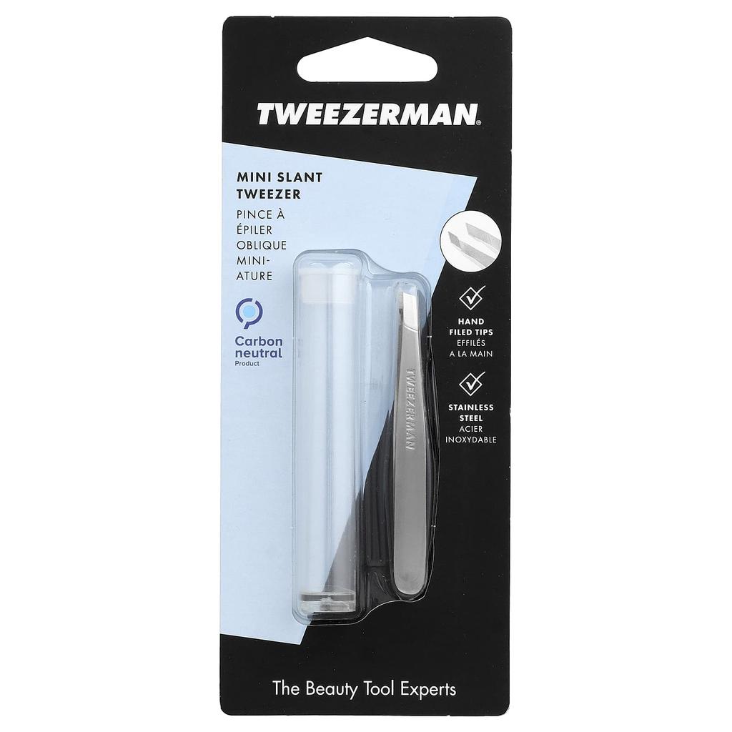 TWEEZERMAN Mini Slant Tweezers, 1 Count