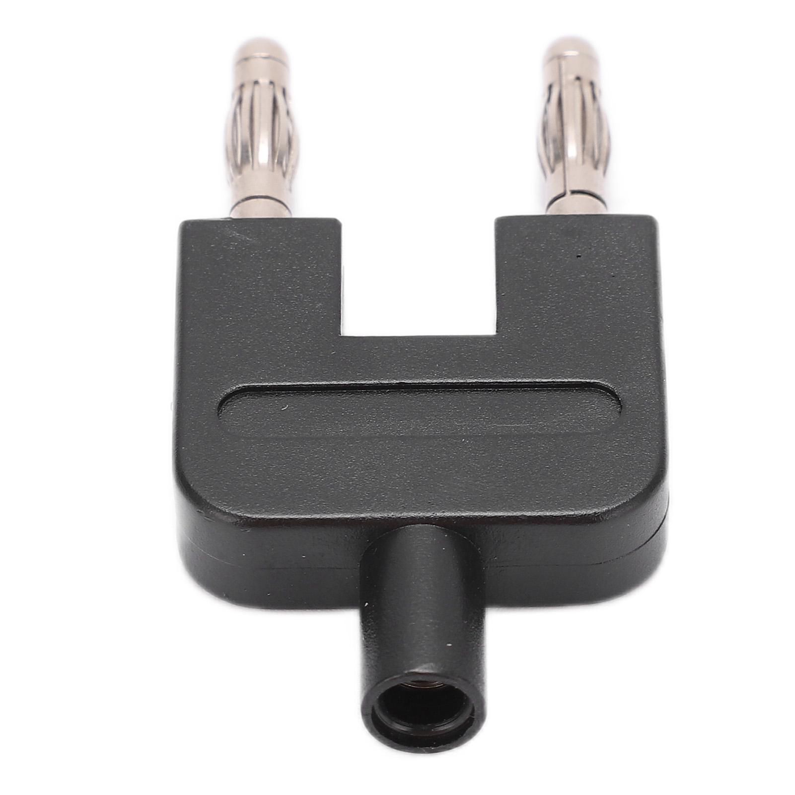 

U35 U-образный адаптер для короткого замыкания банановый штекер женский на 2 штекерных разъема черный 4 мм