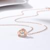 Smart Necklace Female Creative Korean Version Of Fashion Beating Heart Crown Pendant Item Jewelry Premium Durable