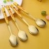 1/6Pcs Mixing Spoon Anti-scald Fine Workmanship Corrosion Resistant Fashion Portable Cartoon Duck Cake Scoop for Daily