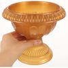 Amosfun 2Pcs Small Urn Planter Golden PVC Urn Planter Pot Stand for Wedding Anniversary Party Home Indoor Outdoor Decoration 6.49 X 6.49 X 5.90 Inch