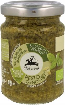 Pesto Genovese - Salsa de Albahaca Orgánica 130g Alce Nero