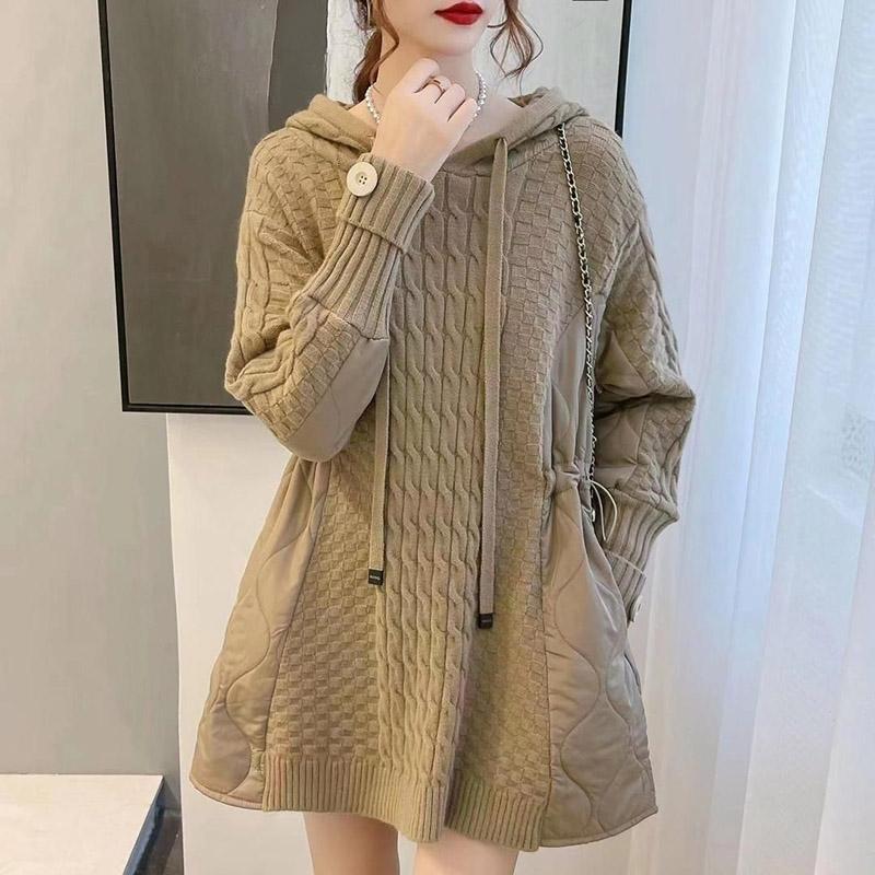 Sweatshirt for Women Sweater Oversize Hooded Fleece Thickened Loose Casual Pullover Long Sleeve Top Sweatshirt