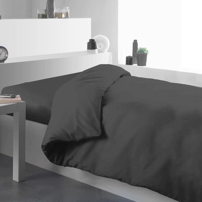 Housse de couette - Design Actuel - 140x200cm - 100% coton - Canon de fusil - Uni