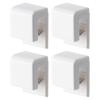 Wall Mounted Toothpaste Holder No Drilling Bathroom Organizer Hanging Shower Shelf for Toothbrush Face Wash Storage