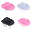 Light Up Hat for Adult Western Hat Music Festival Hat Adjustable Flashing Sun Hat Club Stage Props Hat Headwear