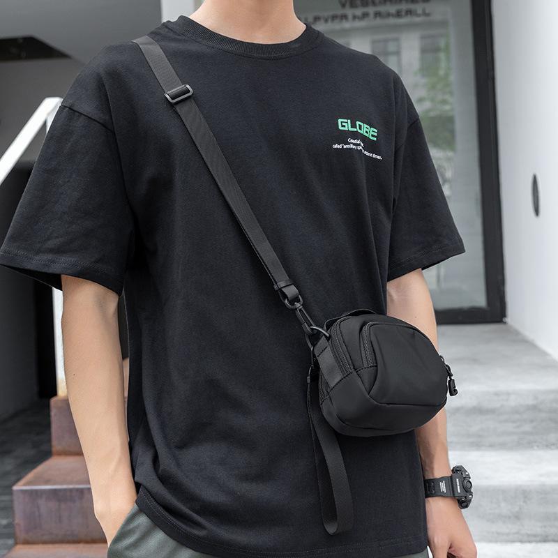 Men's One Shoulder Crossbody Bag, Lightweight and Trendy Brand, Casual Men's Bag, Small Bag, Portable Sports Backpack, Mini Phone Bag