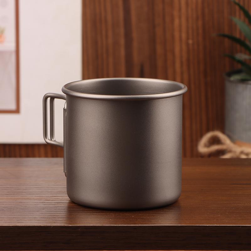 Tazza da campeggio Tazza in titanio Stoviglie da turista Utensili da picnic Attrezzatura da cucina per esterni Attrezzatura da cucina da viaggio Escursionismo