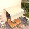 VidaXL Manual Retractable Awning with Awning 3.5x2.5 M Cream