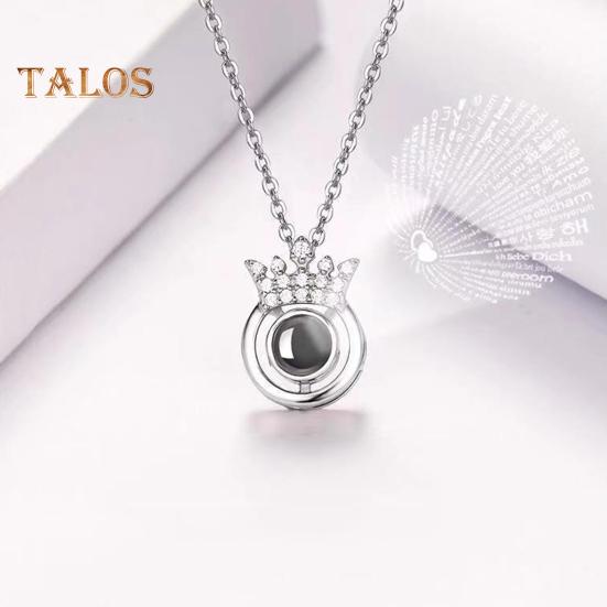 Bildehalskjede Personlig Fotoprojeksjonshalskjede Minnesmerke Valentinsdag Bursdagsgaver til Kone Kjæreste