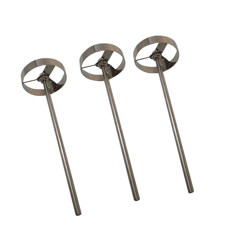 1pcs lab stainless steel turbine type blade plate paddle, machine impeller turbine stirring paddle with rod
