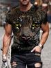 Vintage Animal Eagle 3D Printed Men's T Shirts Casual Short Sleeve Tee Shirt Fashion Outfits Streetwear O Neck Oversized Tops