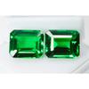 20 Ct Natural Tourmaline Green Emerald Shape Certifeid Loose Gemstones Pair A-2125