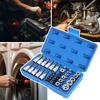 Universal Impact Socket Set, E10-E24 External Torque Socket Kit, Wrench Impact Socket, Metric Socket Set Auto Repair Tool (19Pcs/Set, 34Pcs/Set)