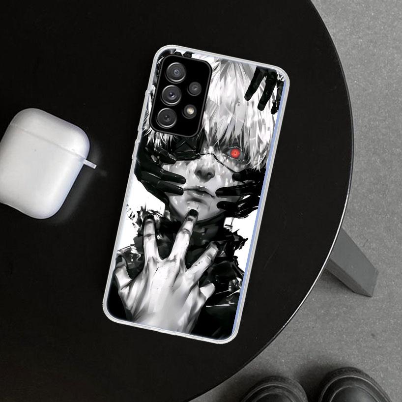 

Ghoul Tokyo Kaneki Ken Phone Case Cover for Samsung Galaxy A12 A22 A32 A52 A72 A02S A51 A50S A31 A20S A10S Note 20 Ultra 10 Plus Samsung Note 20