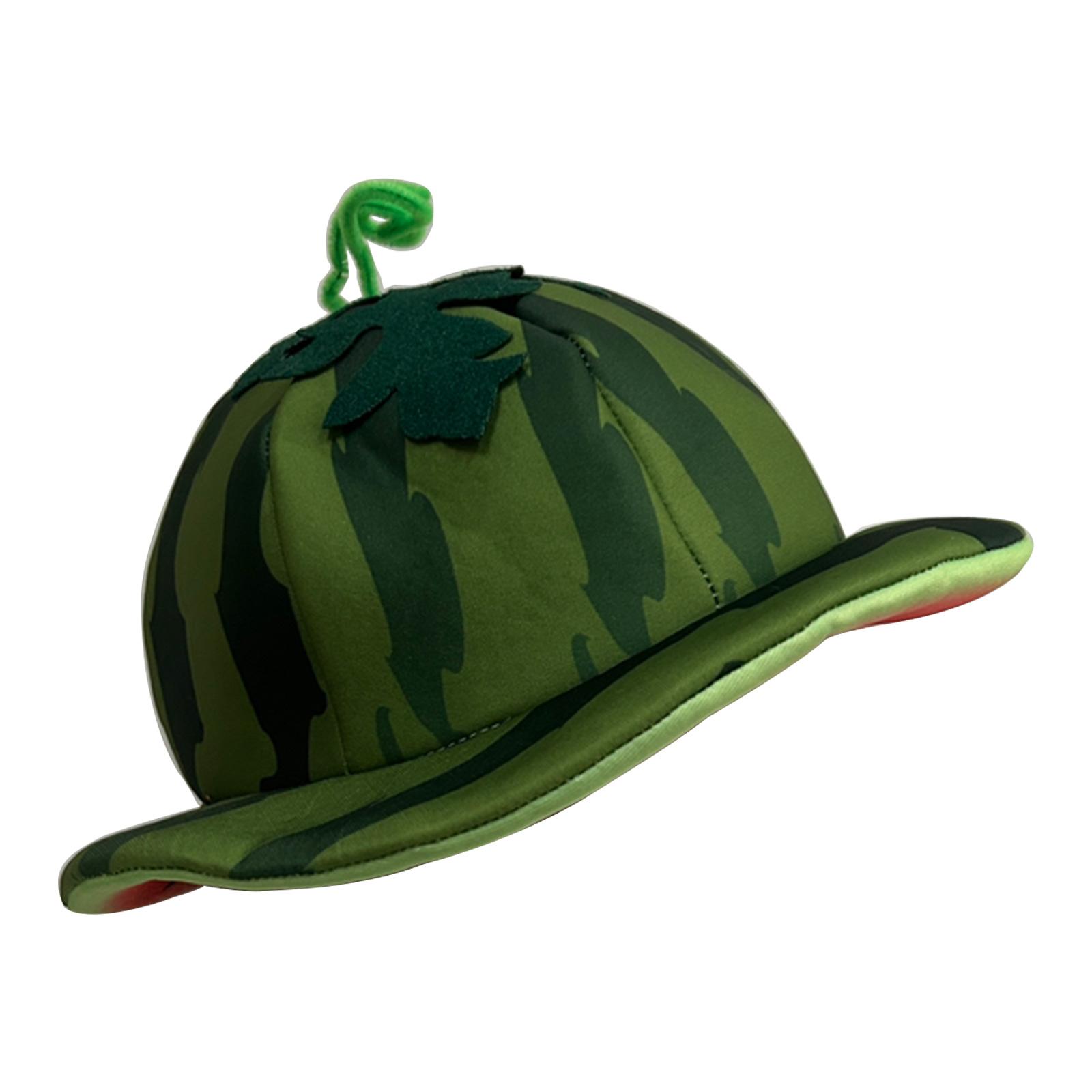 

Foldable Watermelon Bucket Hat For Outdoor Activity Breathable and Lovely Fruit Shape Hat for Men Women Theme Event