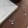 Sterling Silver Shining Starry River Zircon Necklace for Women - Niche Light Luxury Design Clavicle Chain, Perfect Goddess Festival Gift