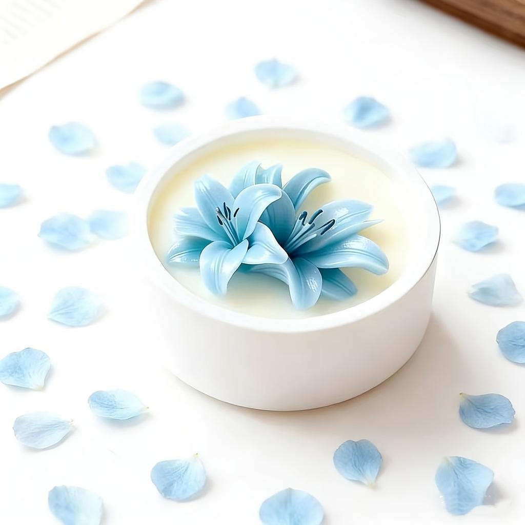 1 Realistische Lelie Siliconen Mal - Herbruikbare, Anti-aanbak Bloemblad en Blad Mal voor Klei/hars/kaars/zeep/gips Ambachten, Doe-het-zelf Projecten, Bruiloftsdecoraties