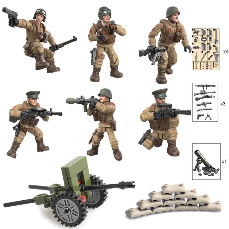 New WW2 Special Force SWAT Police Military Building Block World War 2 USA Army Soldier Figure MOC Block Brick Toy For Children