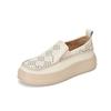Hollow Hole Casual Shoes Women's 2026 Summer New Soft-soled Retro Rocking Shoes Low-top Heightening Lightweight Single Shoes Women
