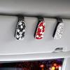 Rhinestone Sunglasses Clip Portable Car Glasses Bracket Creative Car Sunglasses Holder  Car