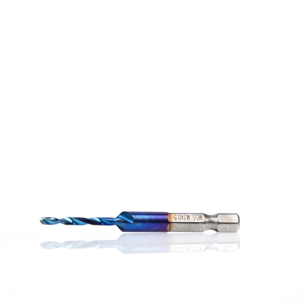 Set of 6 Tapping Drills M3-M8 In a Blue Case