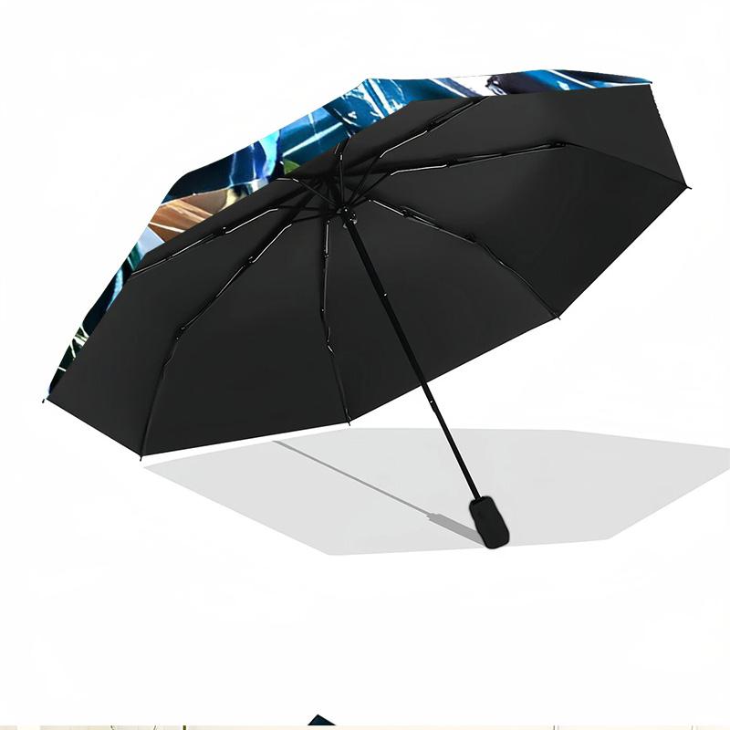 Avatar Print Automatic Open Close Umbrella, Portable Foldable Umbrella, for Outdoor Commute Camping Trip, Ideal Birthday Gift