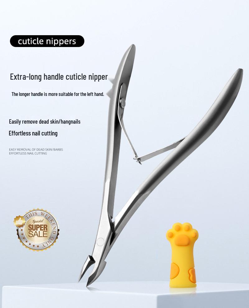 Stainless Steel Swan Cuticle Nipper - Precision Manicure Tool for Easy Nail Care
