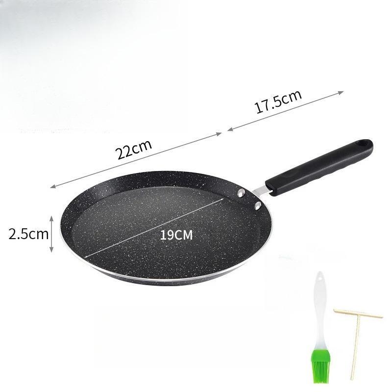 Non-Stick Frying Pan Flat Bottom Frying Pan Easy To Clean Kitchen Fried Eggs Pancake Baking for Gas Stoves and Induction Cookers