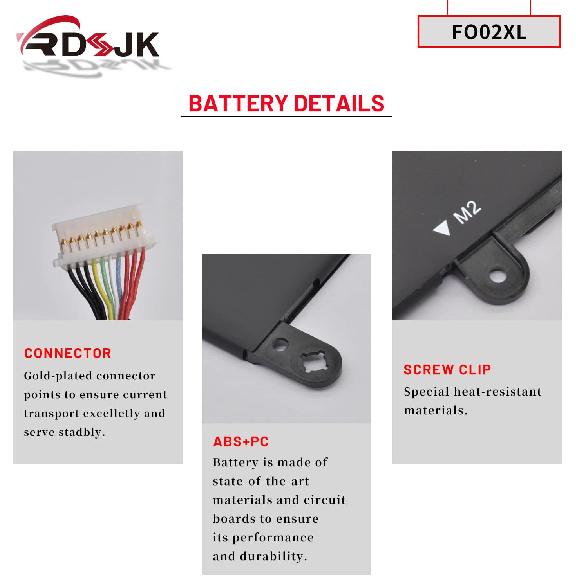 FO02XL L97355-005 L97353-2D1 Laptop Battery for HP Chromebook 11A 11A-NA 11A-NA0001NI 11A-NA0002MU 11A-NA0002NI 11A-NA0010NR 11A-NA0030NR