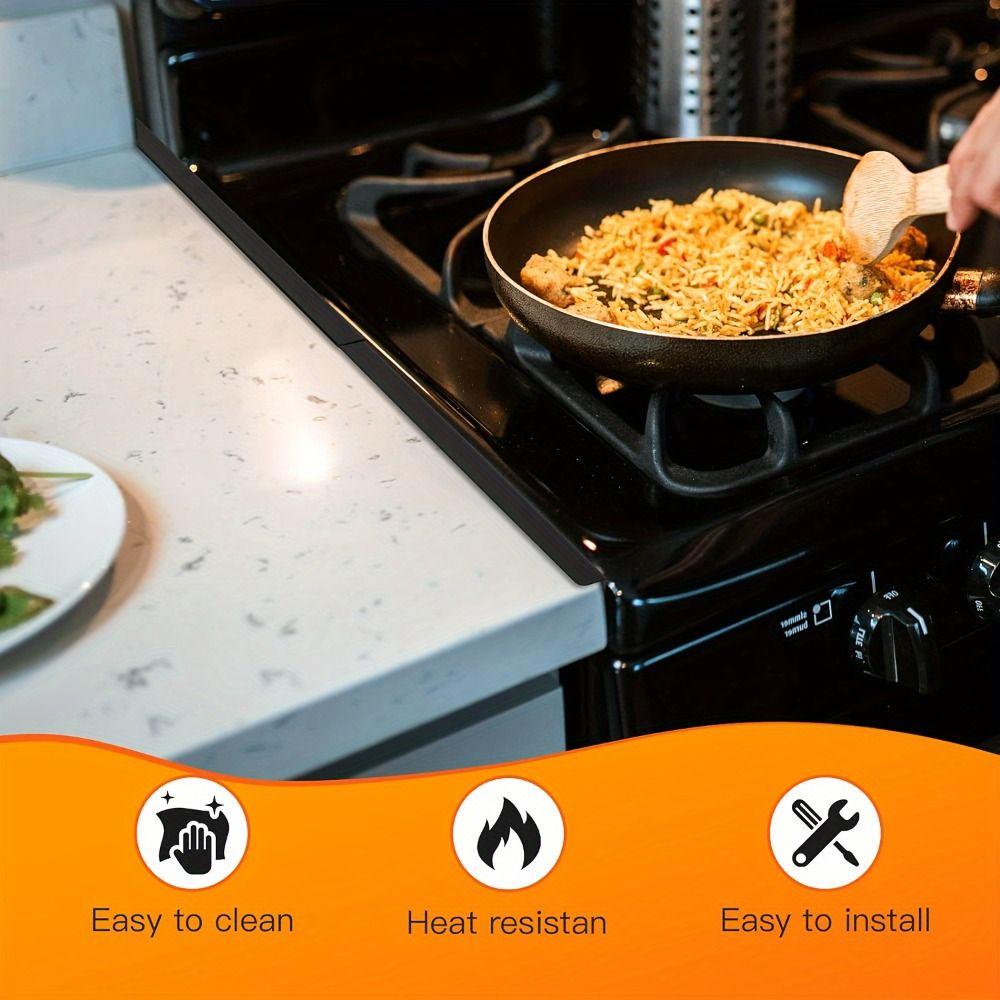 1/2 Pack Stainless Steel Stove Gap Fillers Adjustable Length Stove Top Protectors  Restaurant