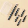 Huayang Portable Makeup Brush Set with 6 Classic Detachable Replacement Heads, Soft Bristle, Eyeshadow Brush