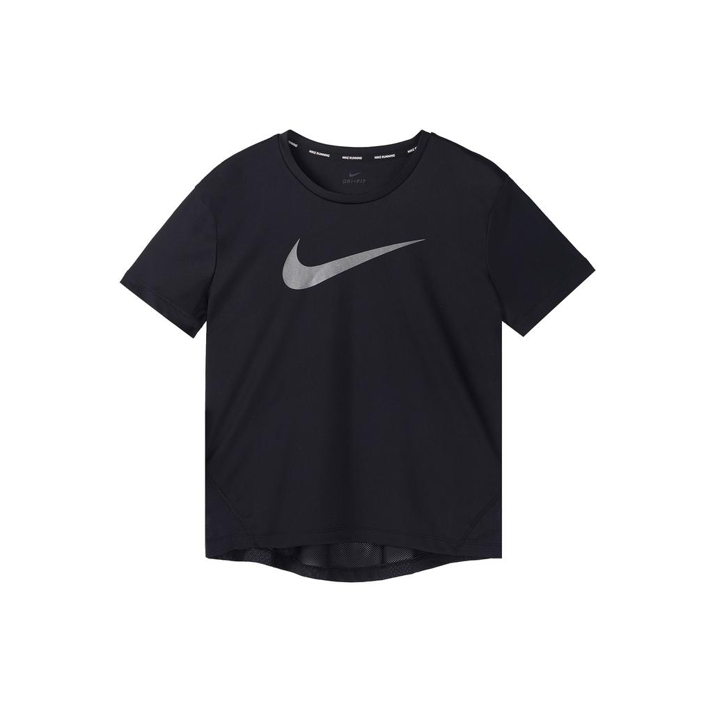 Nike Round Neck Short Sleeve Running T-Shirt Women Tops Black CN5185-010