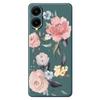 For Samsung Galaxy A07 4G Case Big Flowers Pattern Printing Straight Edge TPU Phone Back Cover