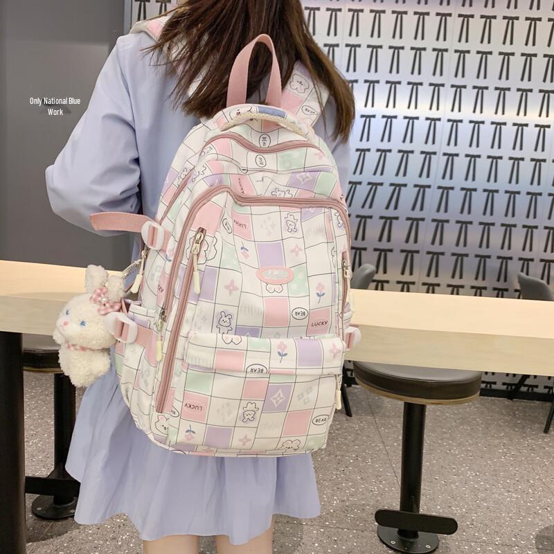 Girls' Cute Cartoon Large Capacity School Backpack