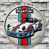 Vintage Metal Tin Sign Martini Racing Wall Decor Garage Bar Artwork