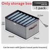 Modern Grid Fabric Drawer Organizer With Foldable Design For Closet And Bedroom Storage
