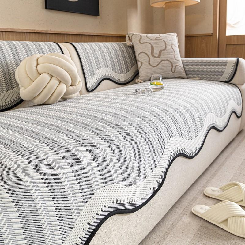 Cream Style Cooling Ice Silk Sofa Mat Non-slip Cushion