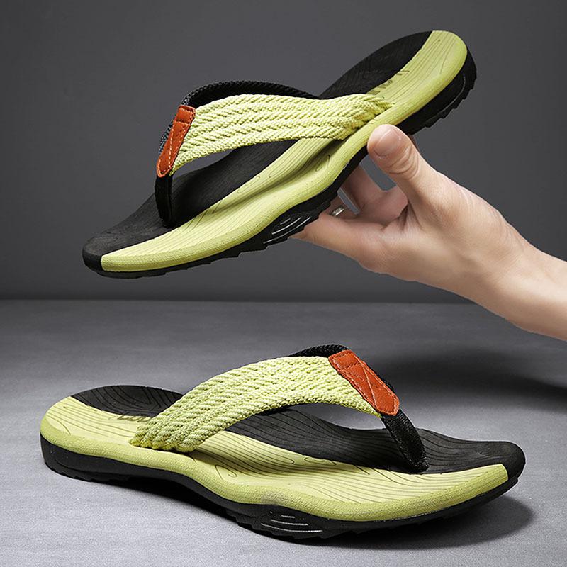 2025 Men Slippers Summer Flip Flops Brand Fashion Outdoor Comfortable Casual Slides Shoes Non-slip Beach Sandals 6 Color