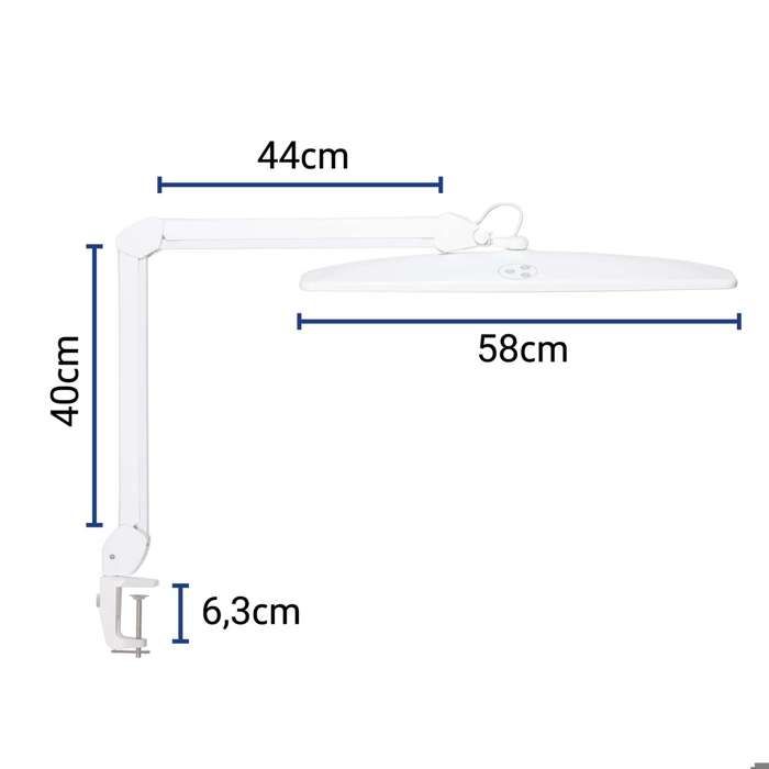 Lampe de travail professionnelle - maul - maulexplore - led dimmable - 6500 k - bras articulé 360°