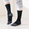 Sport 5 Finger Socks Man Long Compression Thick Solid Sweat-Absorbing Fitness Marathon Hiking Outdoor Basketball Calf Toe Socks